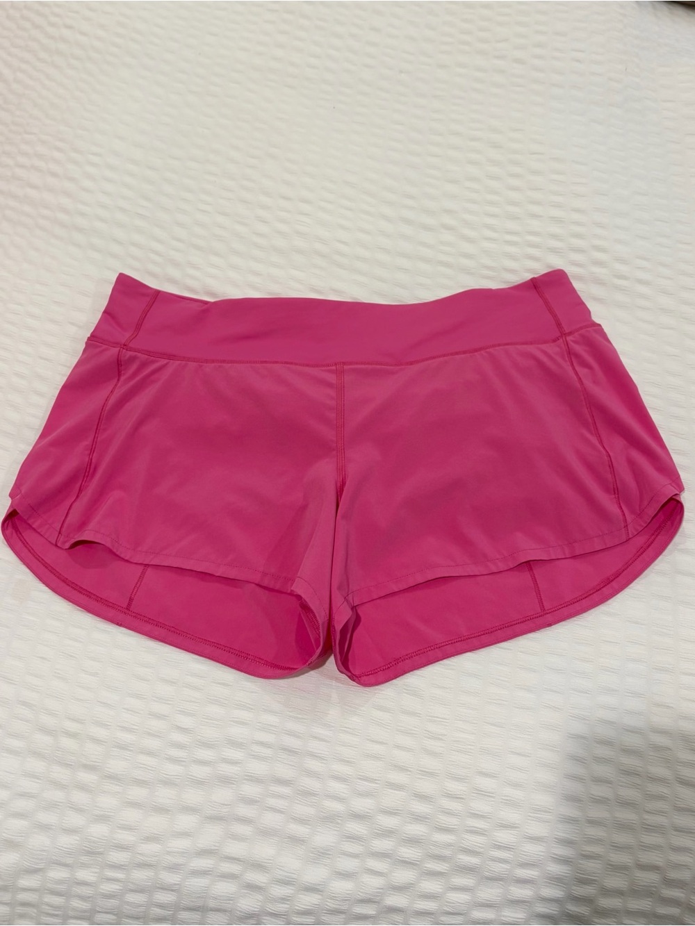 lululemon athletica Sonic Pink Speed-Up Athletic Shorts 4 inch OLD STYLE:)